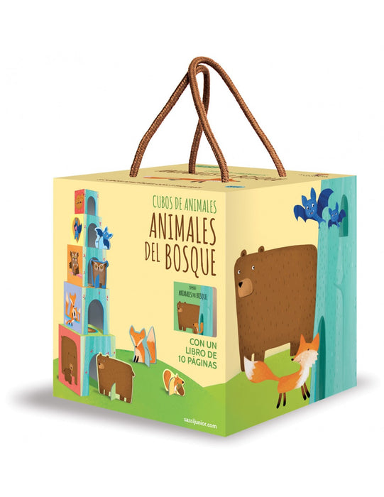 Colección Cubos de Animales (libro + bloques)