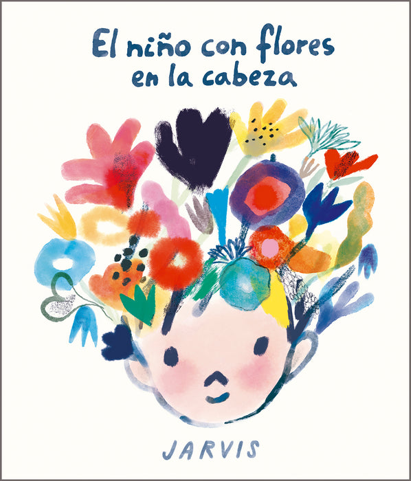 El niño con flores en la cabeza