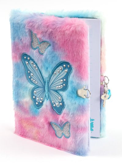 Diary: Fur with Rhinestone Butterfly