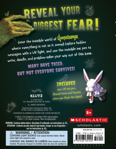 Goosebumps Haunted Ink Activity Book