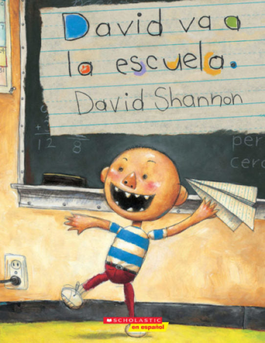 David va a la escuela