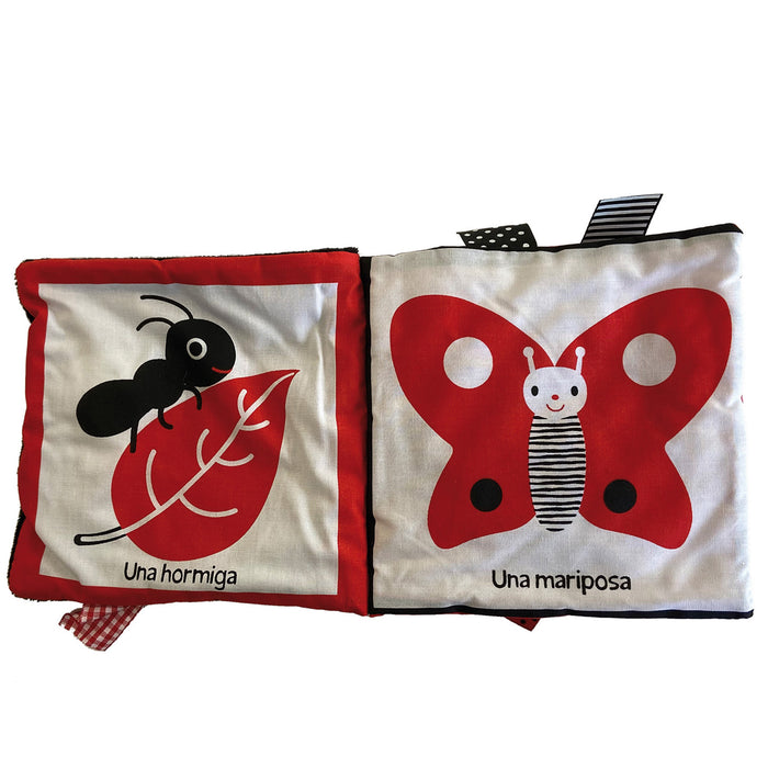 Rojo, negro, blanco (Libro en tela)