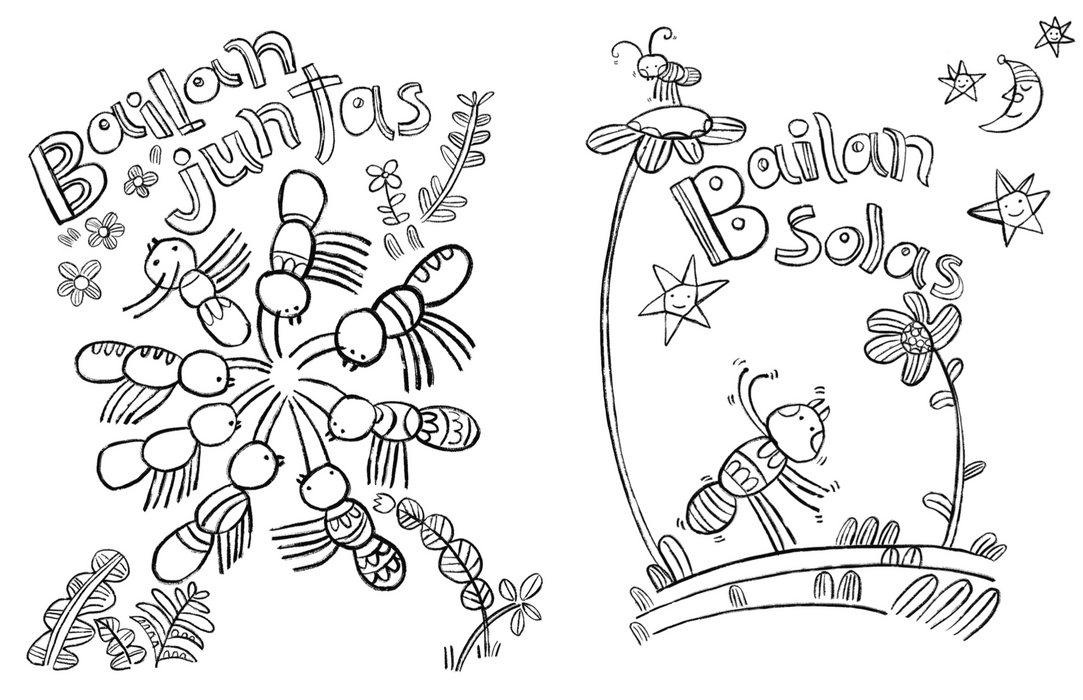 Hormigas - Libro para colorear