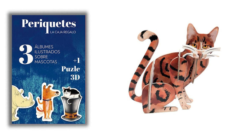 Periquetes: La caja regalo (3 álbumes ilustrados sobre mascotas +1 Puzle 3D) - Aparicio Distributors, Inc.