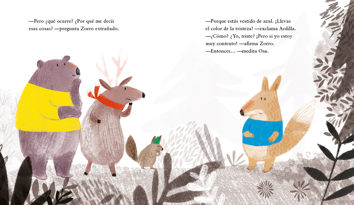 El rojo no está enojado, el azul no está tiste