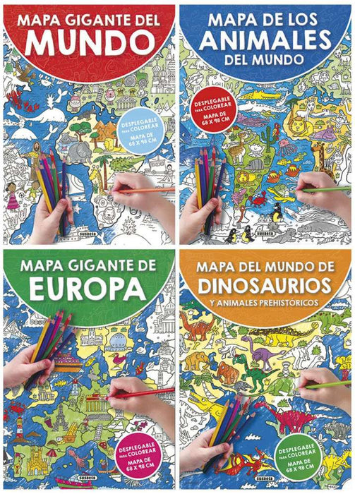 Mapa gigante para colorear