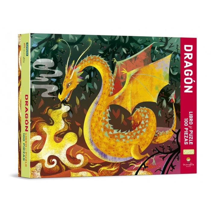 Dragón: Libro y Puzle de 100 piezas