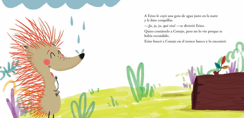 Erizo y conejo descubren la lluvia - Aparicio Distributors, Inc.