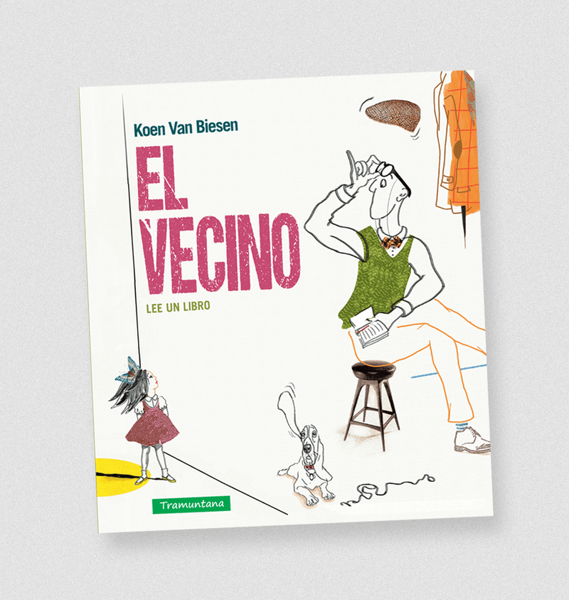 El vecino lee un libro